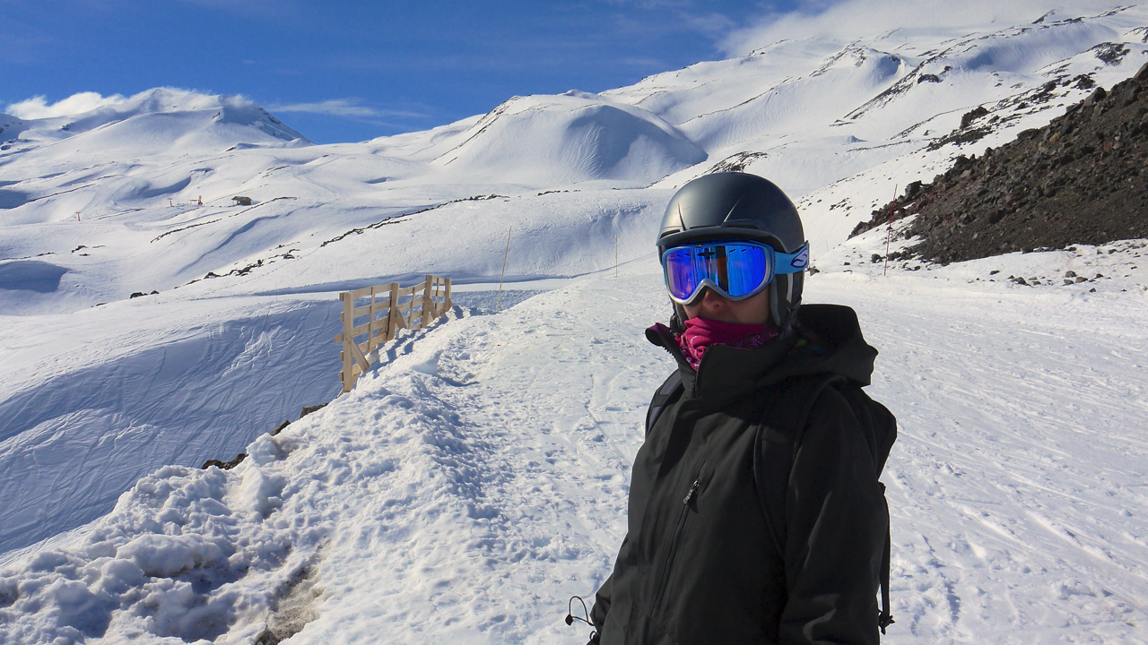Amanda at Nevados de Chillan
